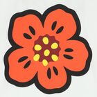 تيشيرت بنات بطبعة الزهور باللون الأبيض, 1, hi-res